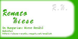 renato wiese business card