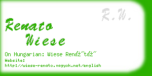 renato wiese business card